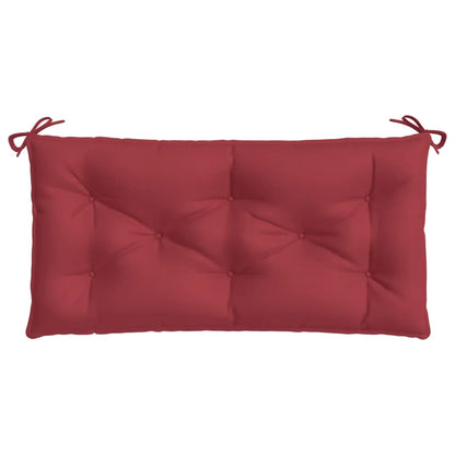 vidaXL Coussins de banc de jardin 2 pcs rouge bordeaux tissu Oxford