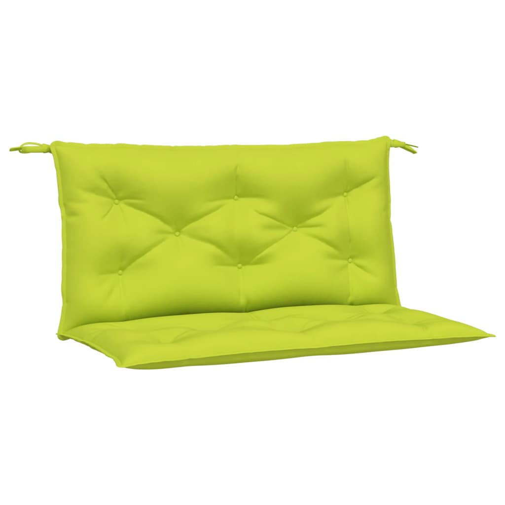 vidaXL Coussins de banc de jardin 2 pcs vert vif tissu Oxford