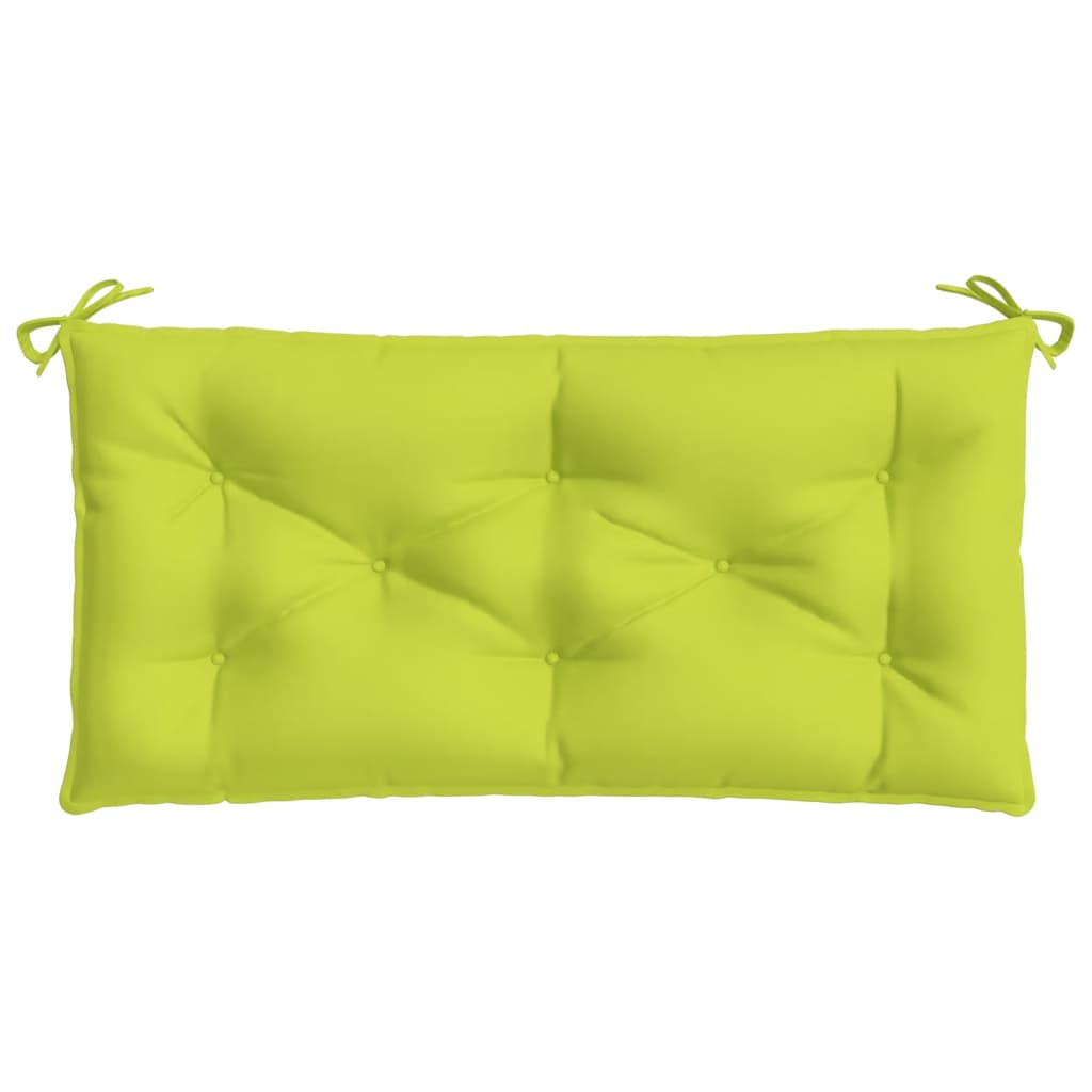vidaXL Coussins de banc de jardin 2 pcs vert vif tissu Oxford