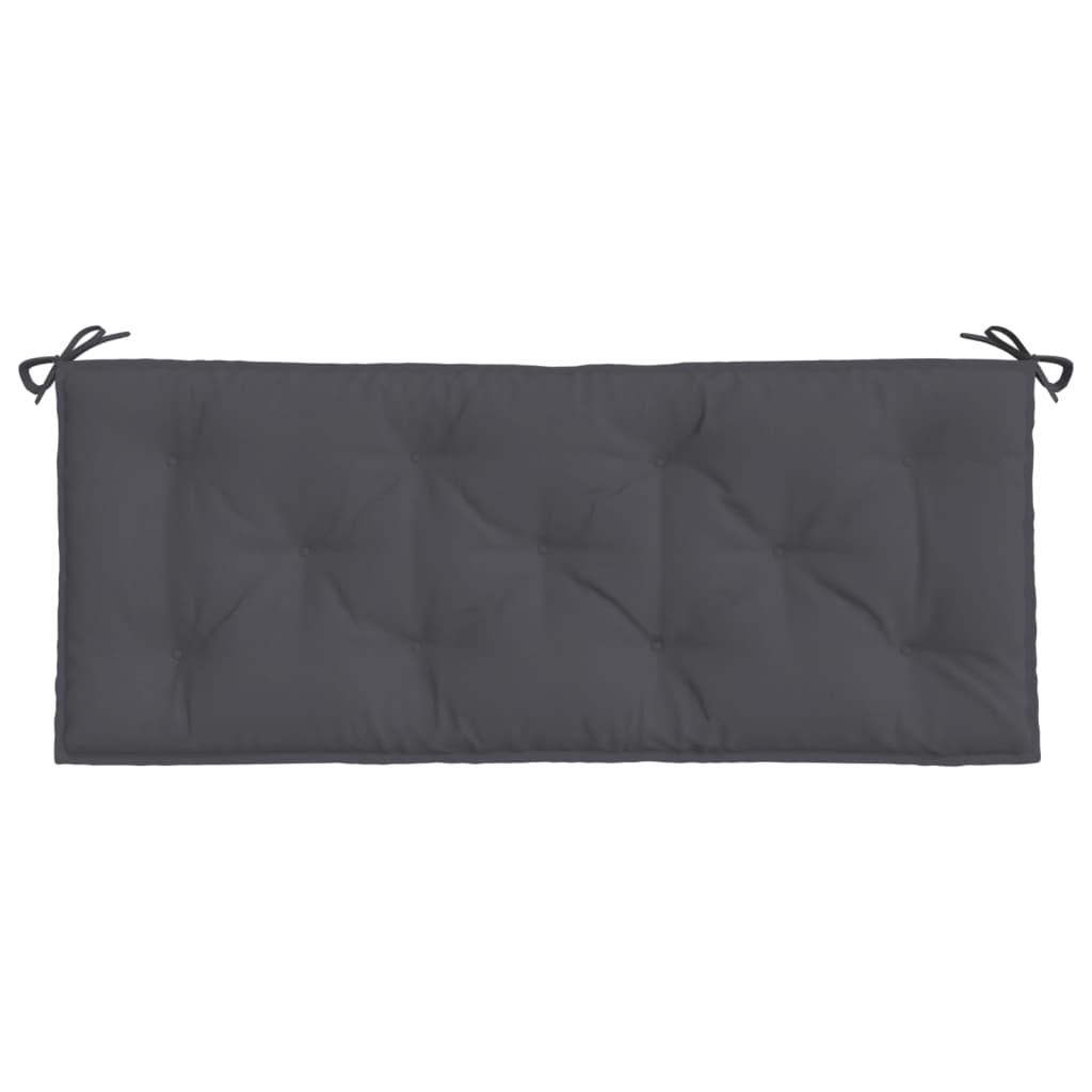vidaXL Coussins de banc de jardin 2 pcs anthracite tissu Oxford