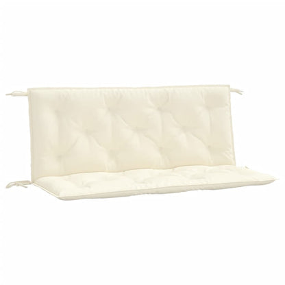 vidaXL Coussins de banc de jardin 2 pcs blanc crème tissu Oxford