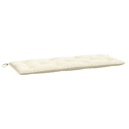 vidaXL Coussins de banc de jardin 2 pcs blanc crème tissu Oxford