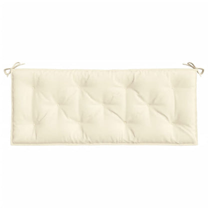 vidaXL Coussins de banc de jardin 2 pcs blanc crème tissu Oxford