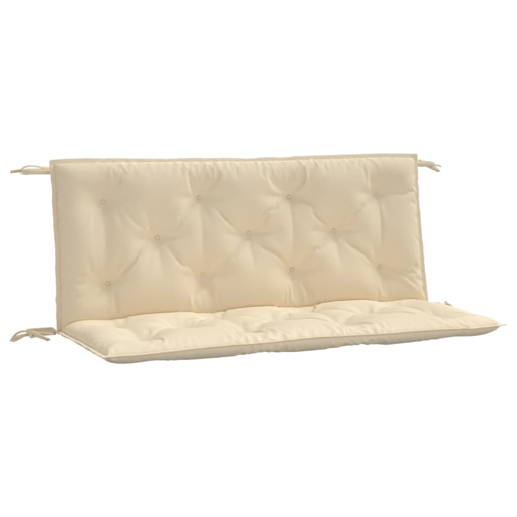 vidaXL Coussins de banc de jardin 2 pcs beige 120x50x7 cm tissu Oxford