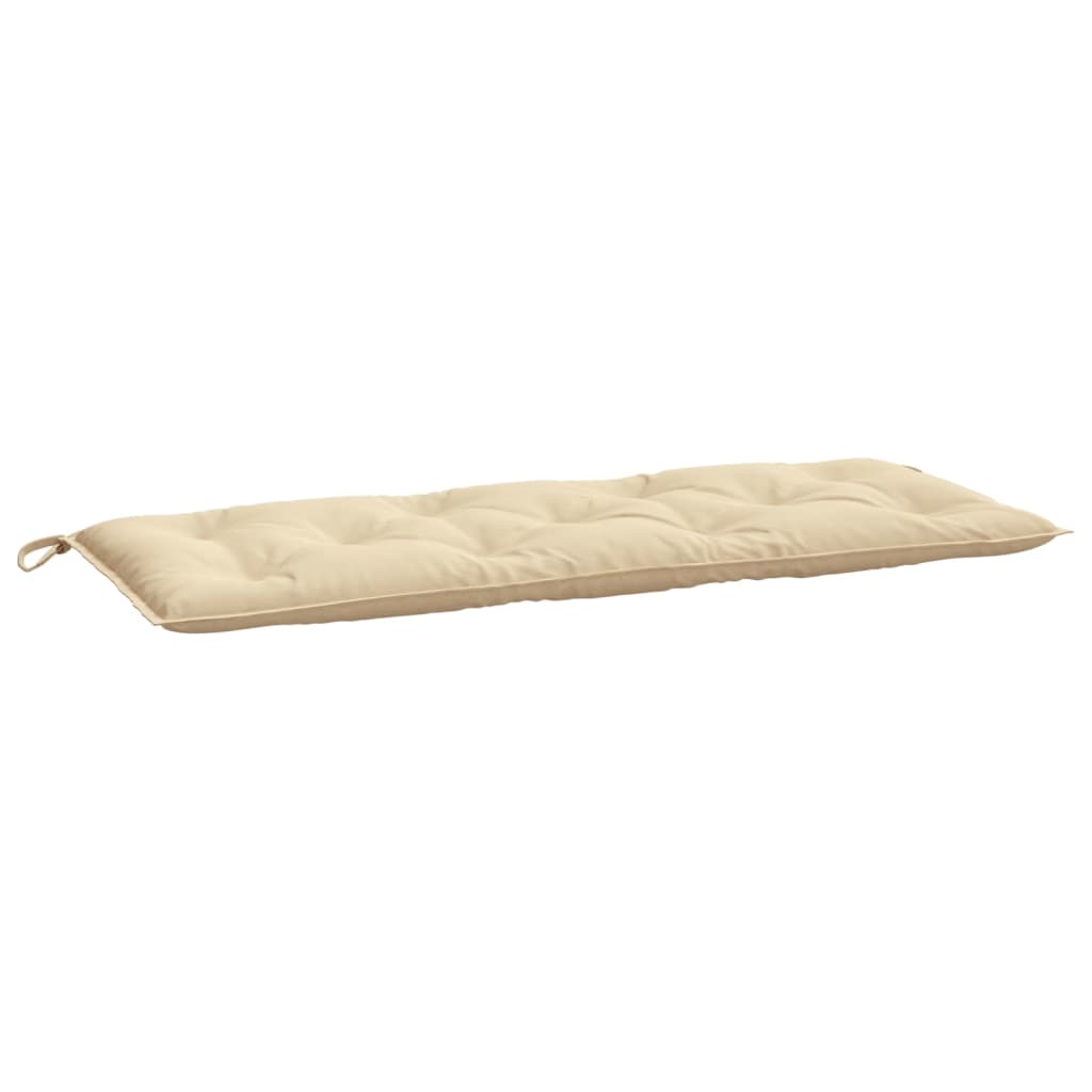 vidaXL Coussins de banc de jardin 2 pcs beige 120x50x7 cm tissu Oxford
