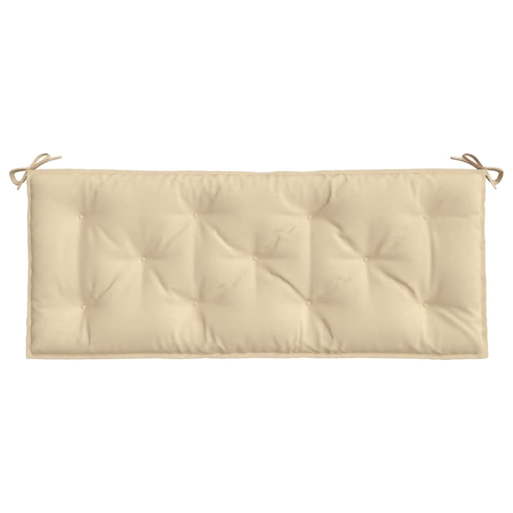 vidaXL Coussins de banc de jardin 2 pcs beige 120x50x7 cm tissu Oxford