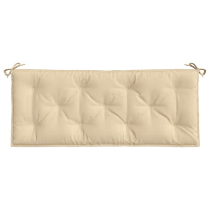 vidaXL Coussins de banc de jardin 2 pcs beige 120x50x7 cm tissu Oxford