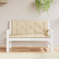 vidaXL Coussins de banc de jardin 2 pcs beige 120x50x7 cm tissu Oxford