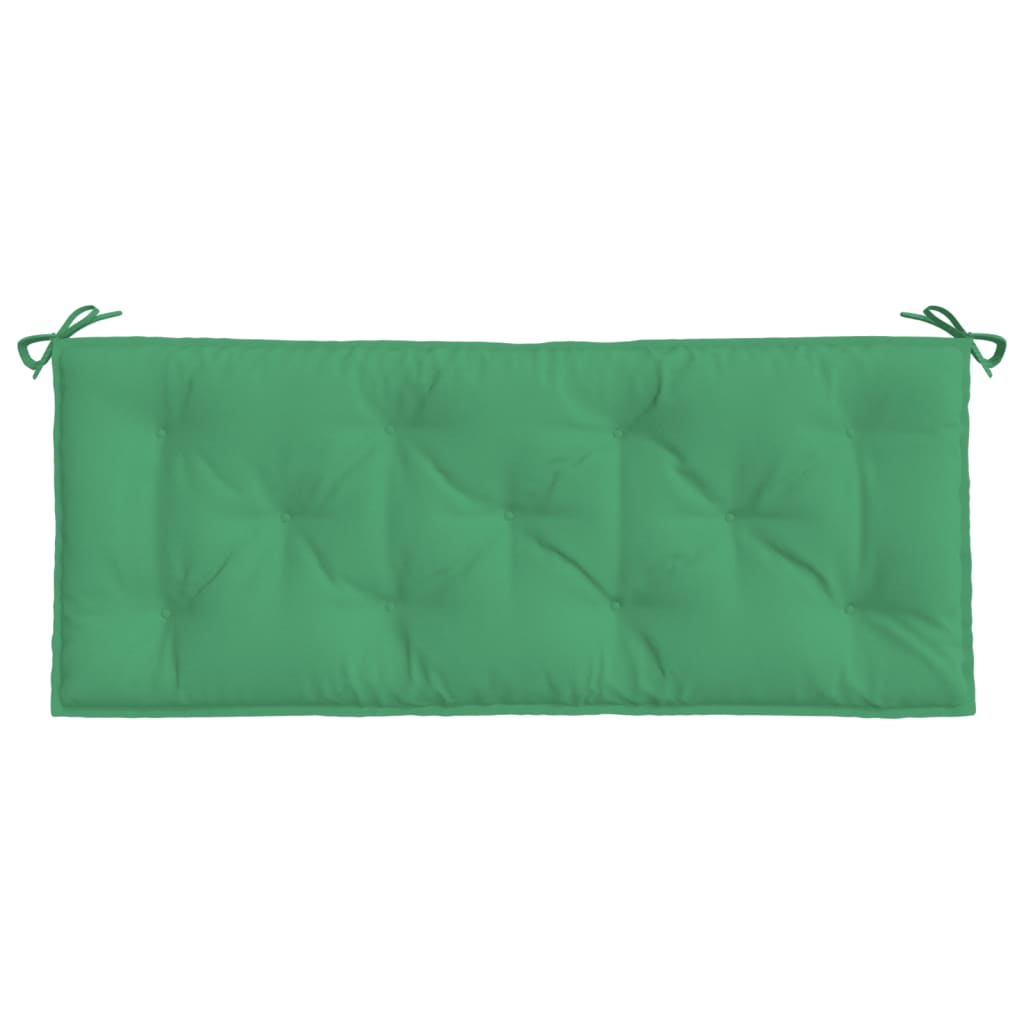 vidaXL Coussins de banc de jardin 2 pcs vert 120x50x7 cm tissu Oxford