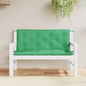 vidaXL Coussins de banc de jardin 2 pcs vert 120x50x7 cm tissu Oxford