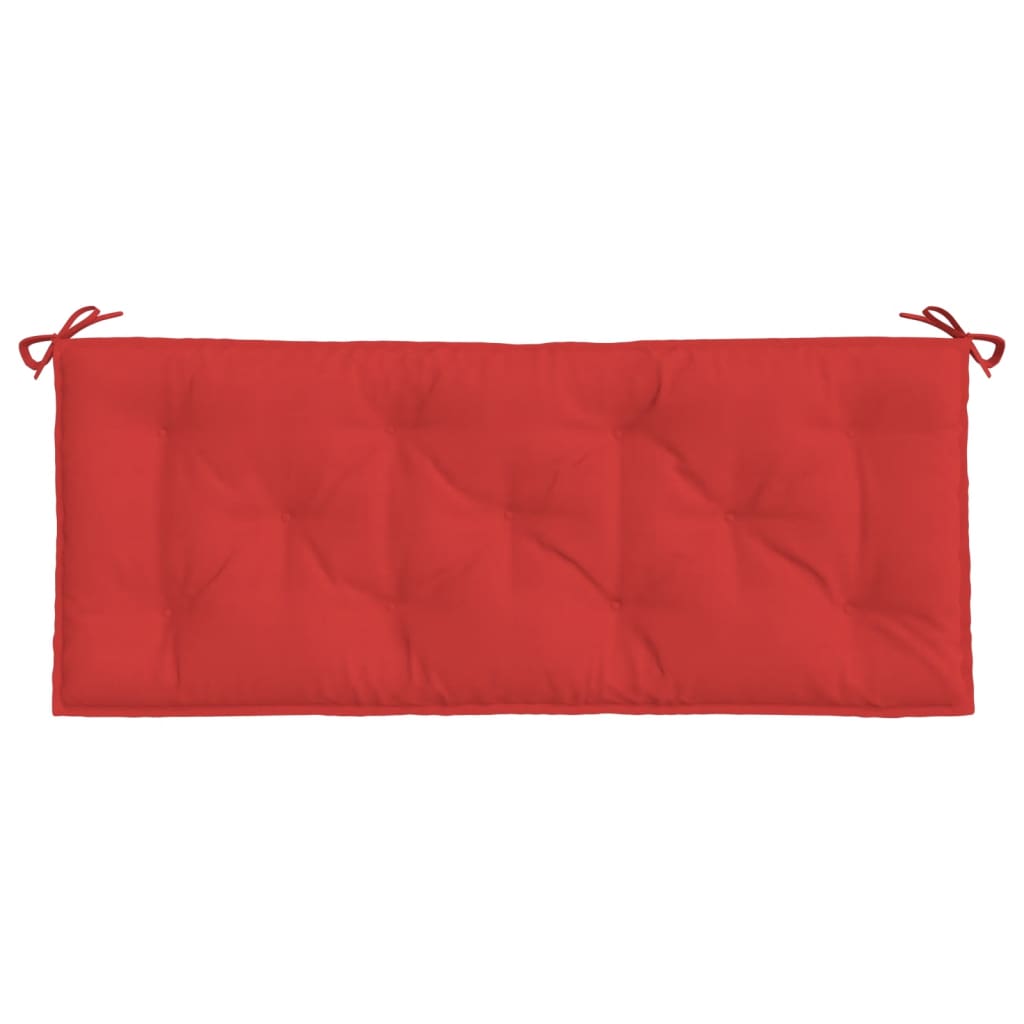 vidaXL Coussins de banc de jardin 2 pcs rouge 120x50x7 cm tissu Oxford