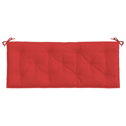 vidaXL Coussins de banc de jardin 2 pcs rouge 120x50x7 cm tissu Oxford