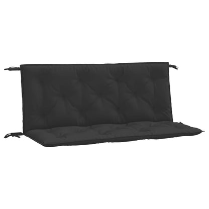 vidaXL Coussins de banc de jardin 2 pcs noir 120x50x7 cm tissu Oxford