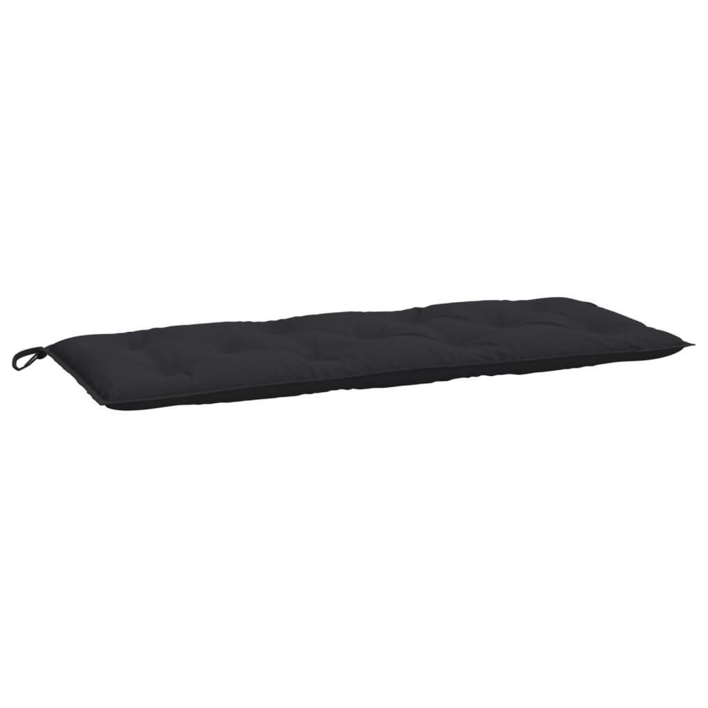 vidaXL Coussins de banc de jardin 2 pcs noir 120x50x7 cm tissu Oxford