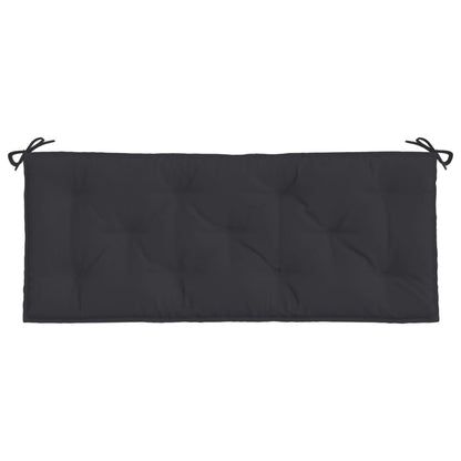 vidaXL Coussins de banc de jardin 2 pcs noir 120x50x7 cm tissu Oxford