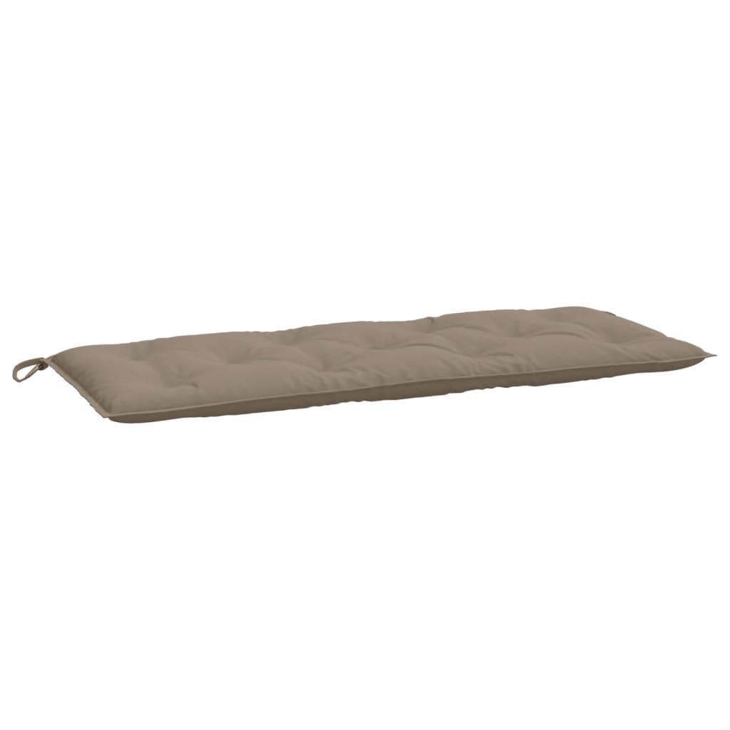 vidaXL Coussins de banc de jardin 2 pcs taupe 120x50x7 cm tissu Oxford