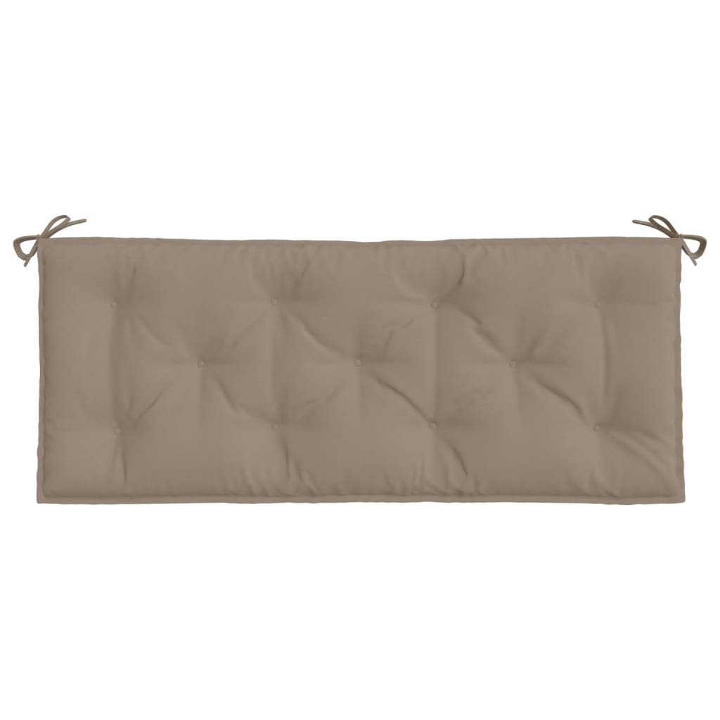 vidaXL Coussins de banc de jardin 2 pcs taupe 120x50x7 cm tissu Oxford