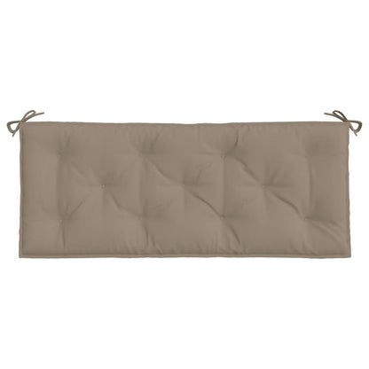 vidaXL Coussins de banc de jardin 2 pcs taupe 120x50x7 cm tissu Oxford