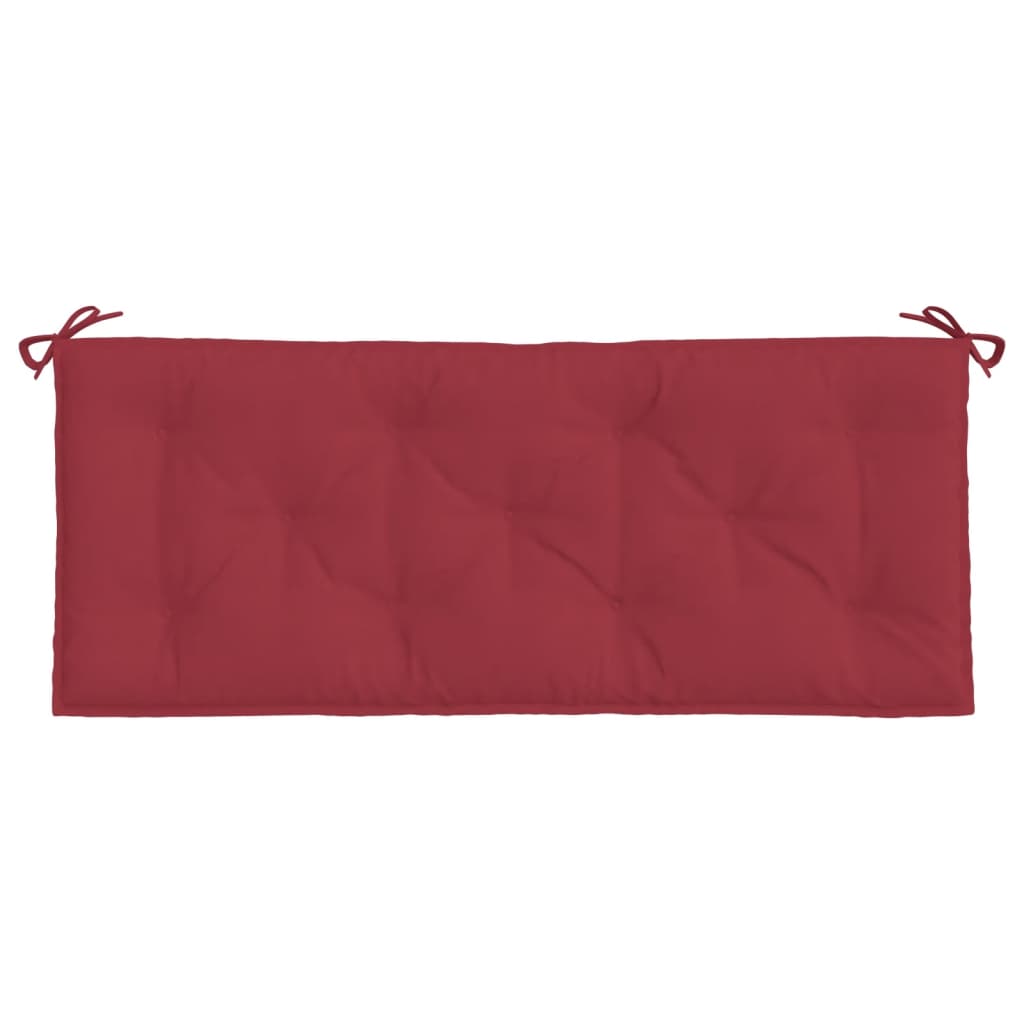 vidaXL Coussins de banc de jardin 2 pcs rouge bordeaux tissu Oxford