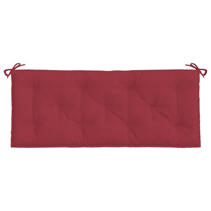 vidaXL Coussins de banc de jardin 2 pcs rouge bordeaux tissu Oxford