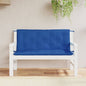 vidaXL Coussins de banc de jardin 2 pcs bleu 120x50x7 cm tissu Oxford