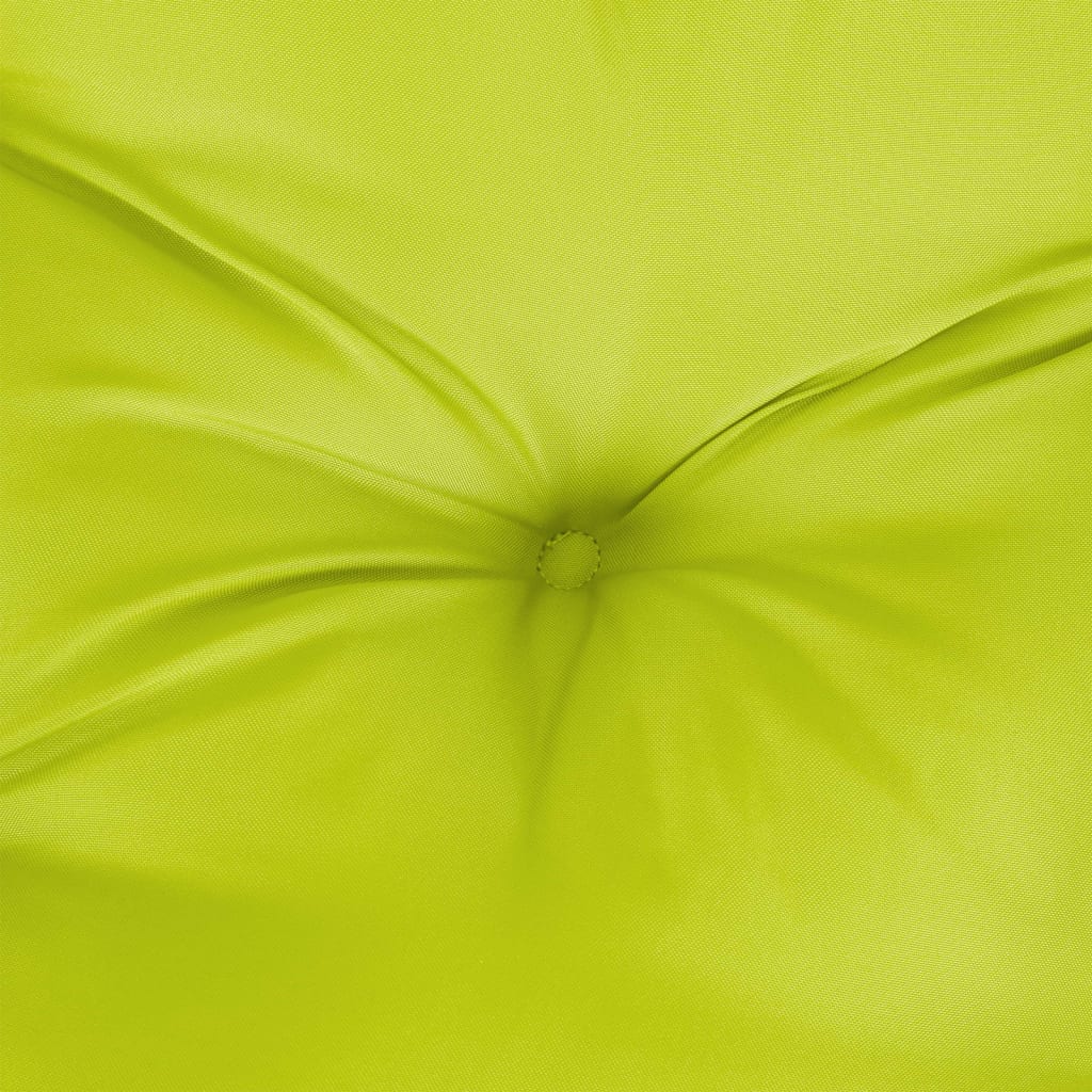 vidaXL Coussins de banc de jardin 2 pcs vert vif tissu Oxford