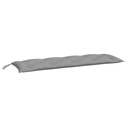 vidaXL Coussins de banc de jardin 2 pcs gris 150x50x7 cm tissu Oxford