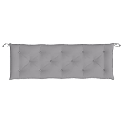 vidaXL Coussins de banc de jardin 2 pcs gris 150x50x7 cm tissu Oxford