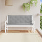 vidaXL Coussins de banc de jardin 2 pcs gris 150x50x7 cm tissu Oxford