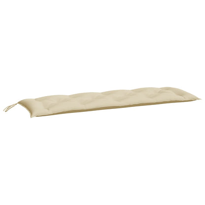 vidaXL Coussins de banc de jardin 2 pcs beige 150x50x7 cm tissu Oxford