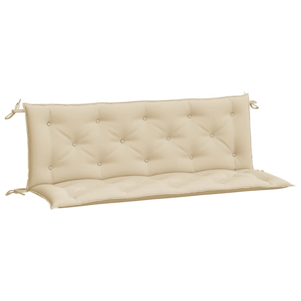 vidaXL Coussins de banc de jardin 2 pcs beige 150x50x7 cm tissu Oxford