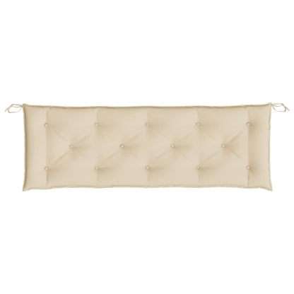 vidaXL Coussins de banc de jardin 2 pcs beige 150x50x7 cm tissu Oxford