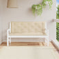 vidaXL Coussins de banc de jardin 2 pcs beige 150x50x7 cm tissu Oxford