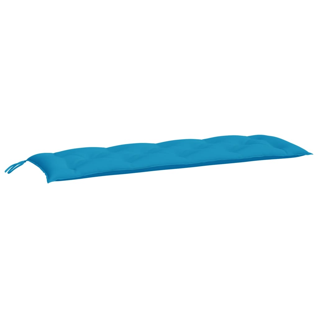 vidaXL Coussins de banc de jardin 2 pcs bleu clair tissu Oxford