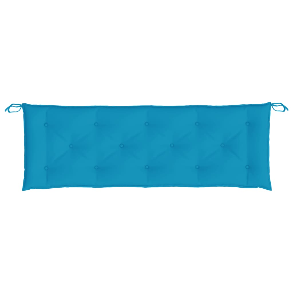 vidaXL Coussins de banc de jardin 2 pcs bleu clair tissu Oxford