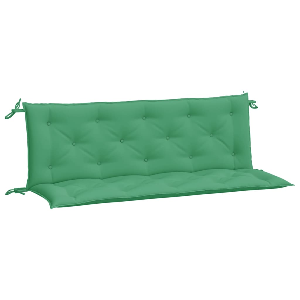 vidaXL Coussins de banc de jardin 2 pcs vert 150x50x7 cm tissu Oxford