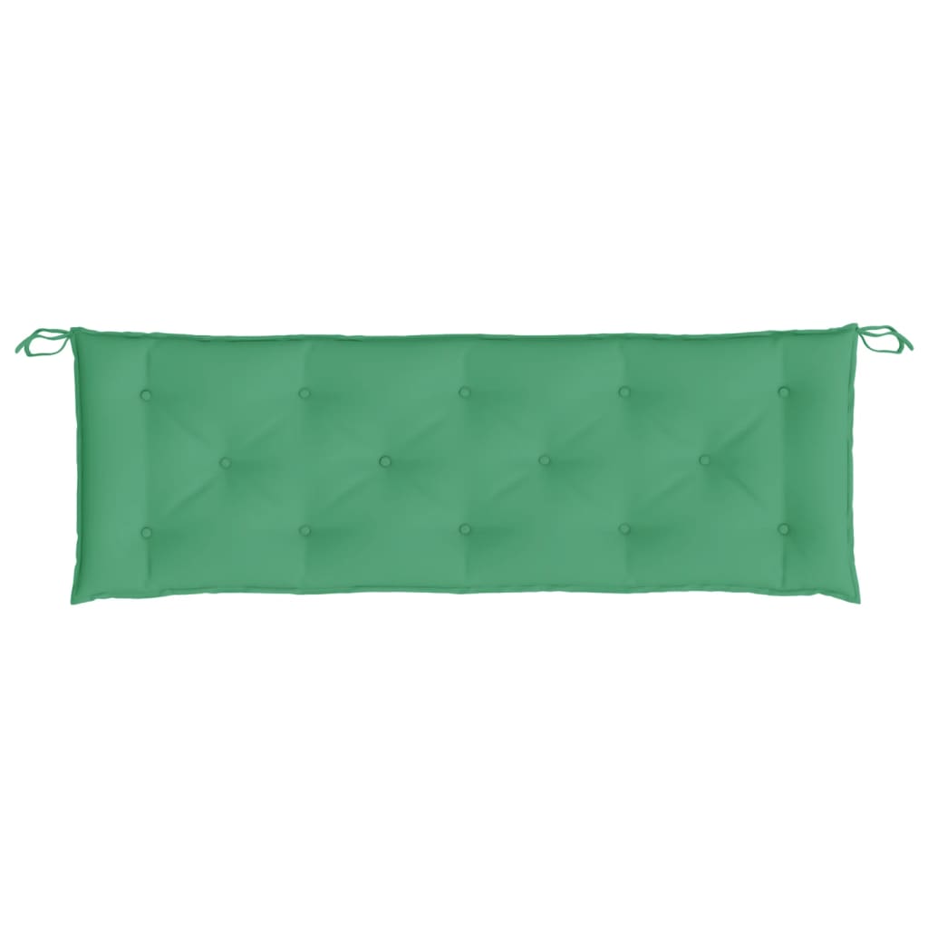 vidaXL Coussins de banc de jardin 2 pcs vert 150x50x7 cm tissu Oxford