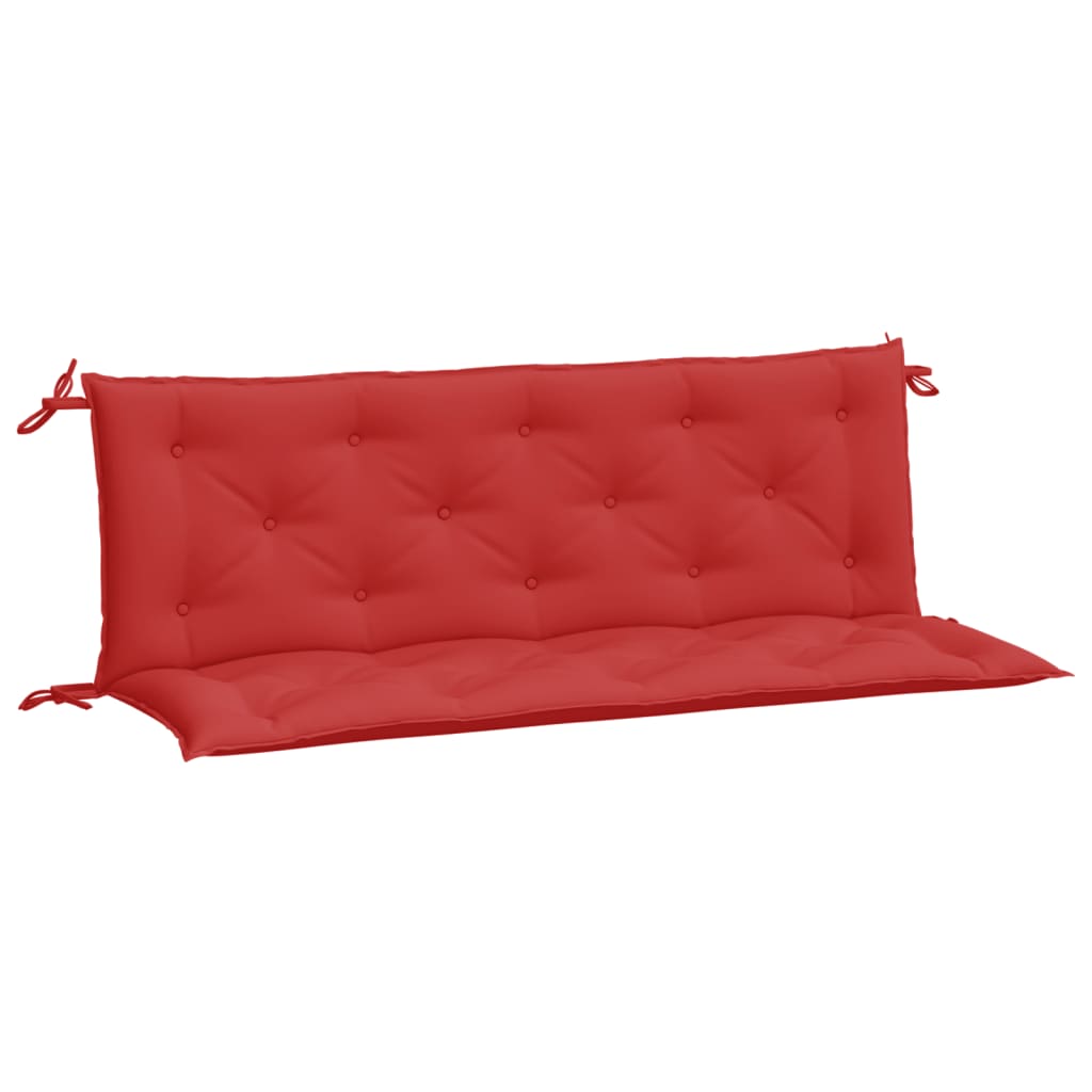 vidaXL Coussins de banc de jardin 2 pcs rouge 150x50x7 cm tissu Oxford