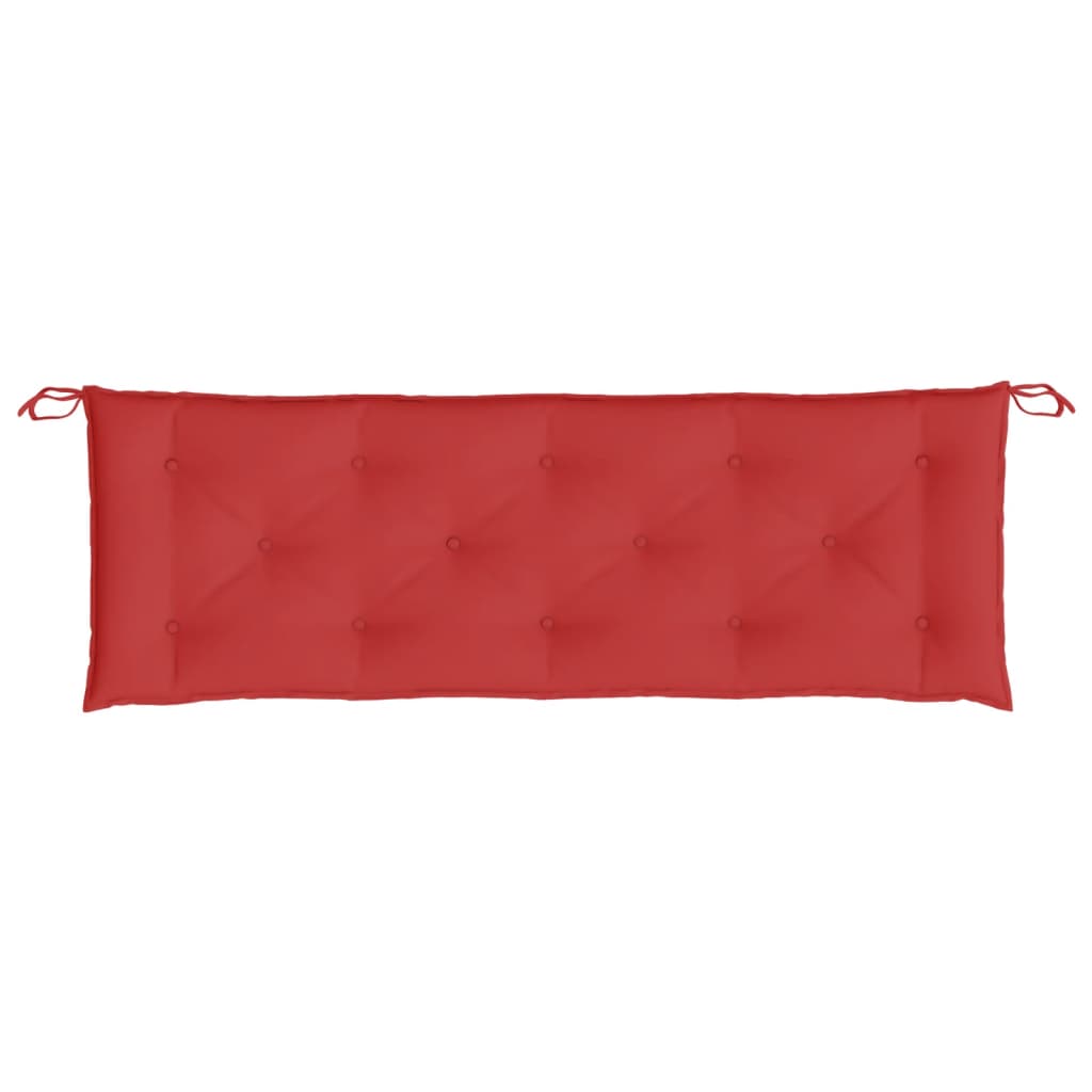 vidaXL Coussins de banc de jardin 2 pcs rouge 150x50x7 cm tissu Oxford