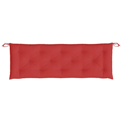 vidaXL Coussins de banc de jardin 2 pcs rouge 150x50x7 cm tissu Oxford