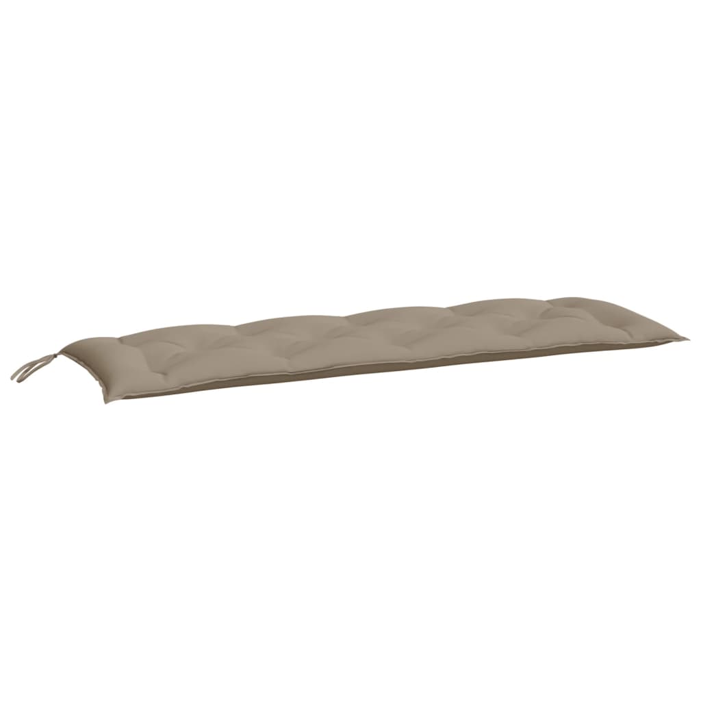 vidaXL Coussins de banc de jardin 2 pcs taupe 150x50x7 cm tissu Oxford