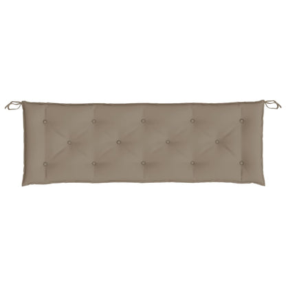 vidaXL Coussins de banc de jardin 2 pcs taupe 150x50x7 cm tissu Oxford