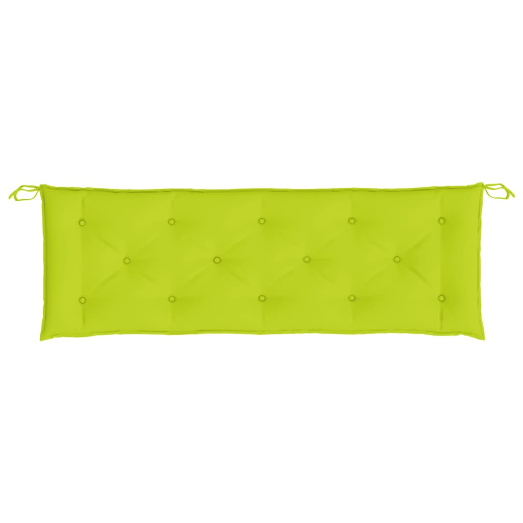 vidaXL Coussins de banc de jardin 2 pcs vert vif tissu Oxford