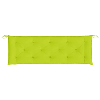vidaXL Coussins de banc de jardin 2 pcs vert vif tissu Oxford