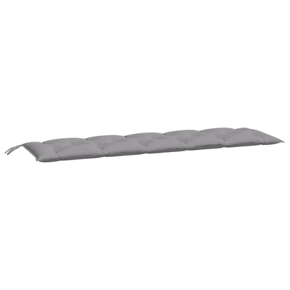 vidaXL Coussins de banc de jardin 2 pcs gris 180x50x7 cm tissu Oxford