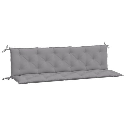 vidaXL Coussins de banc de jardin 2 pcs gris 180x50x7 cm tissu Oxford