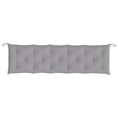 vidaXL Coussins de banc de jardin 2 pcs gris 180x50x7 cm tissu Oxford