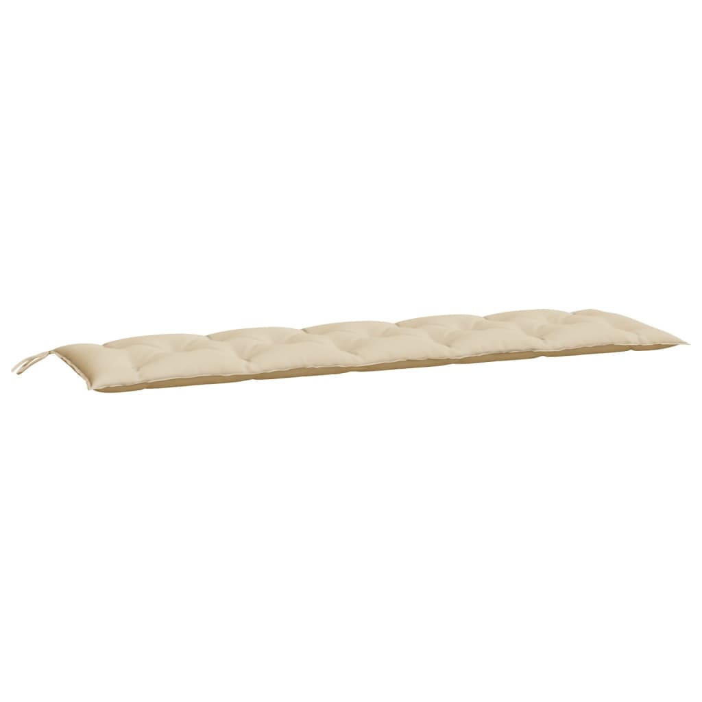 vidaXL Coussins de banc de jardin 2 pcs beige 180x50x7 cm tissu Oxford