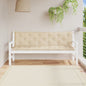 vidaXL Coussins de banc de jardin 2 pcs beige 180x50x7 cm tissu Oxford