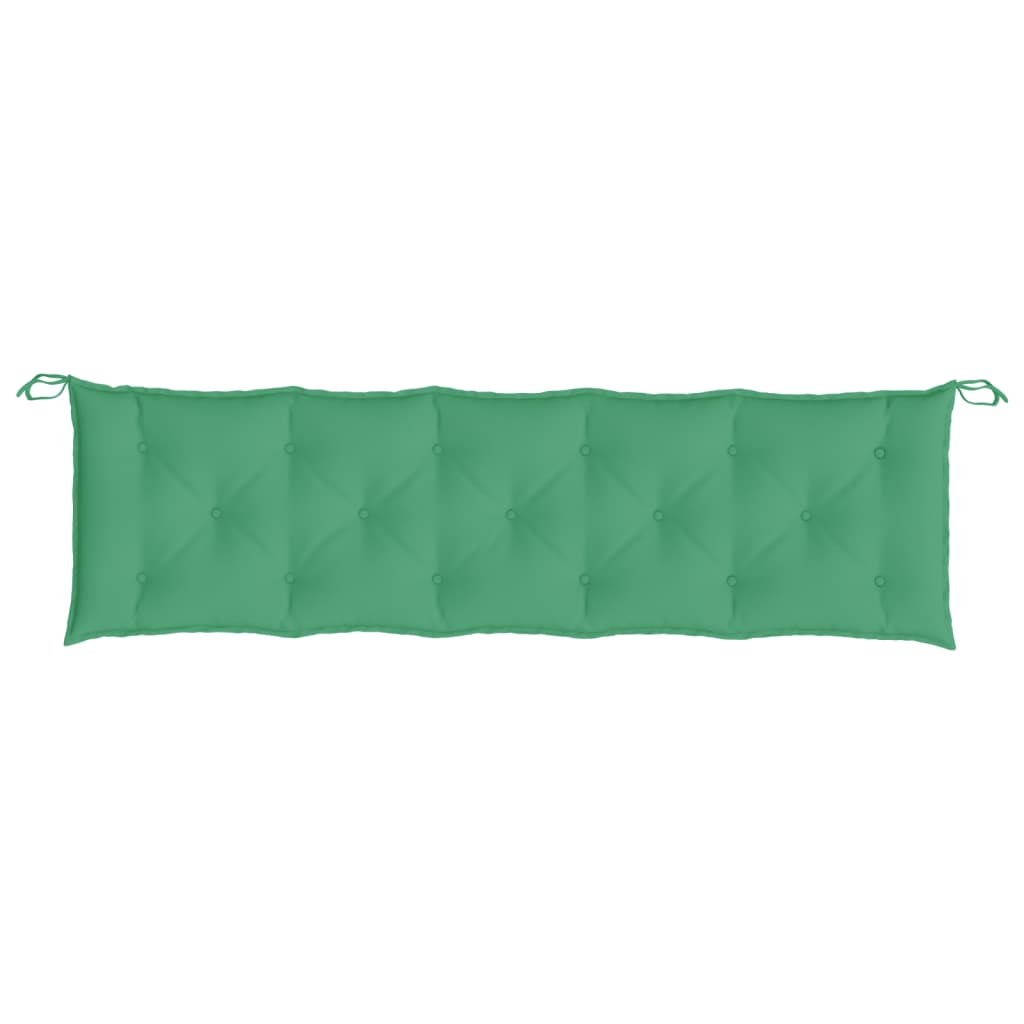 vidaXL Coussins de banc de jardin 2 pcs vert 180x50x7 cm tissu Oxford
